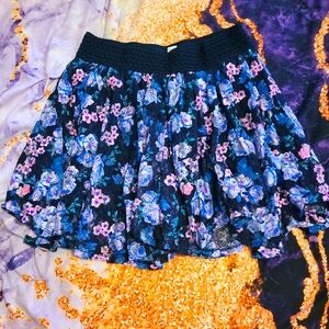 Justice girls flower skort size 16